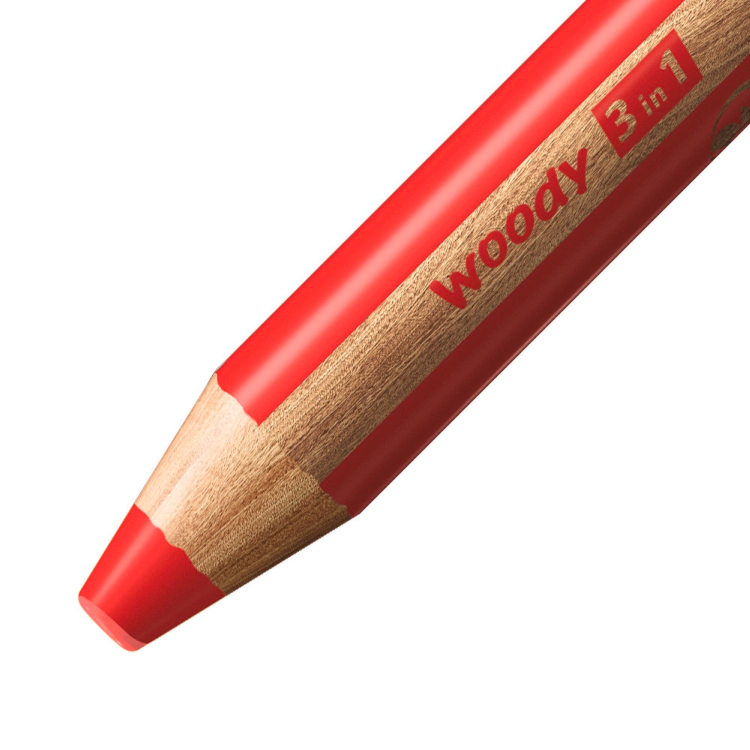 STABILO Woody 3-en-1 Lot de 10 crayons de couleur multi-talents avec taille-crayon