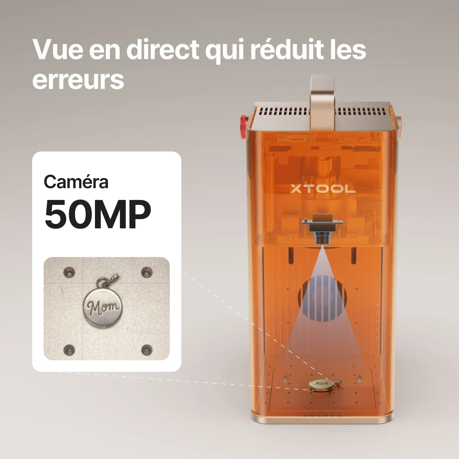 xTool F2 Gravure laser double 5 W IR et 15 W à diode, caméra intégrée de 50 MP, vitesse rapide de 6000 mm/s, gravure en relief 3D sur bois, marquage des couleurs sur métal