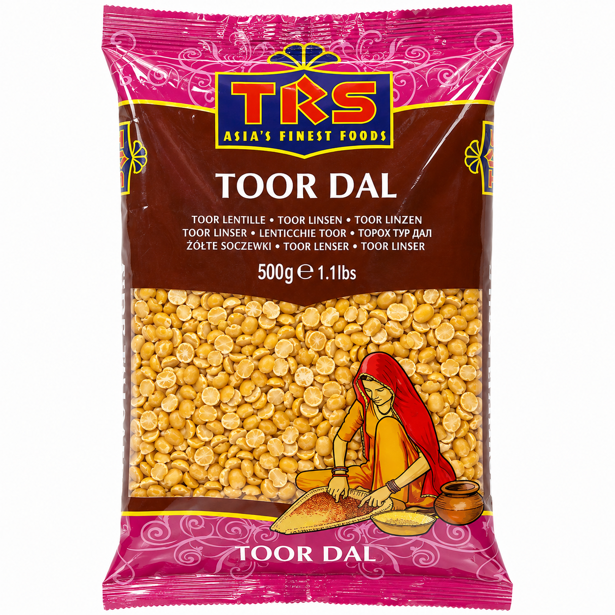 TRS Toor Dal naturel 500 g