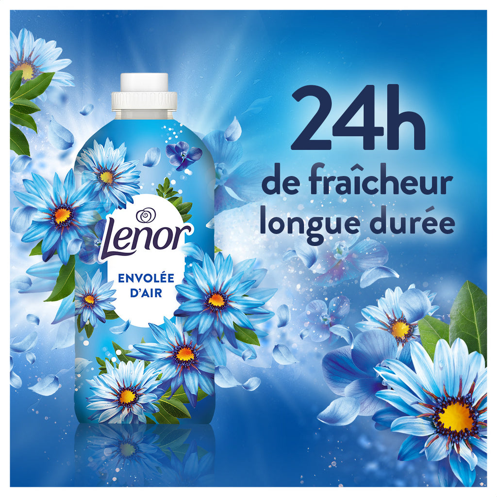 Lenor Adoucissant liquide pour linge Collection Envolée d’air 42 lavages 882 ml