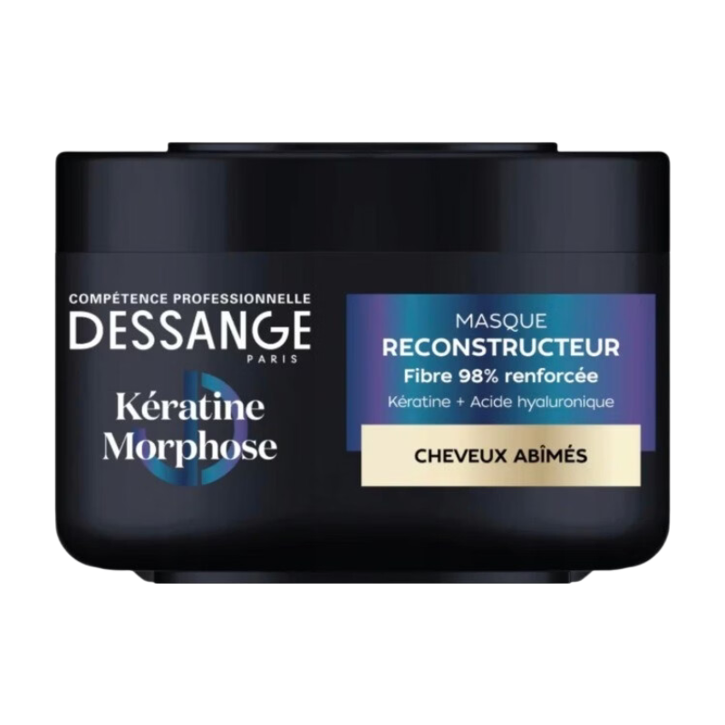 DESSANGE Keratin Morphose Masque Capillaire Reconstructeur pour Cheveux Abîmés, 280 ml