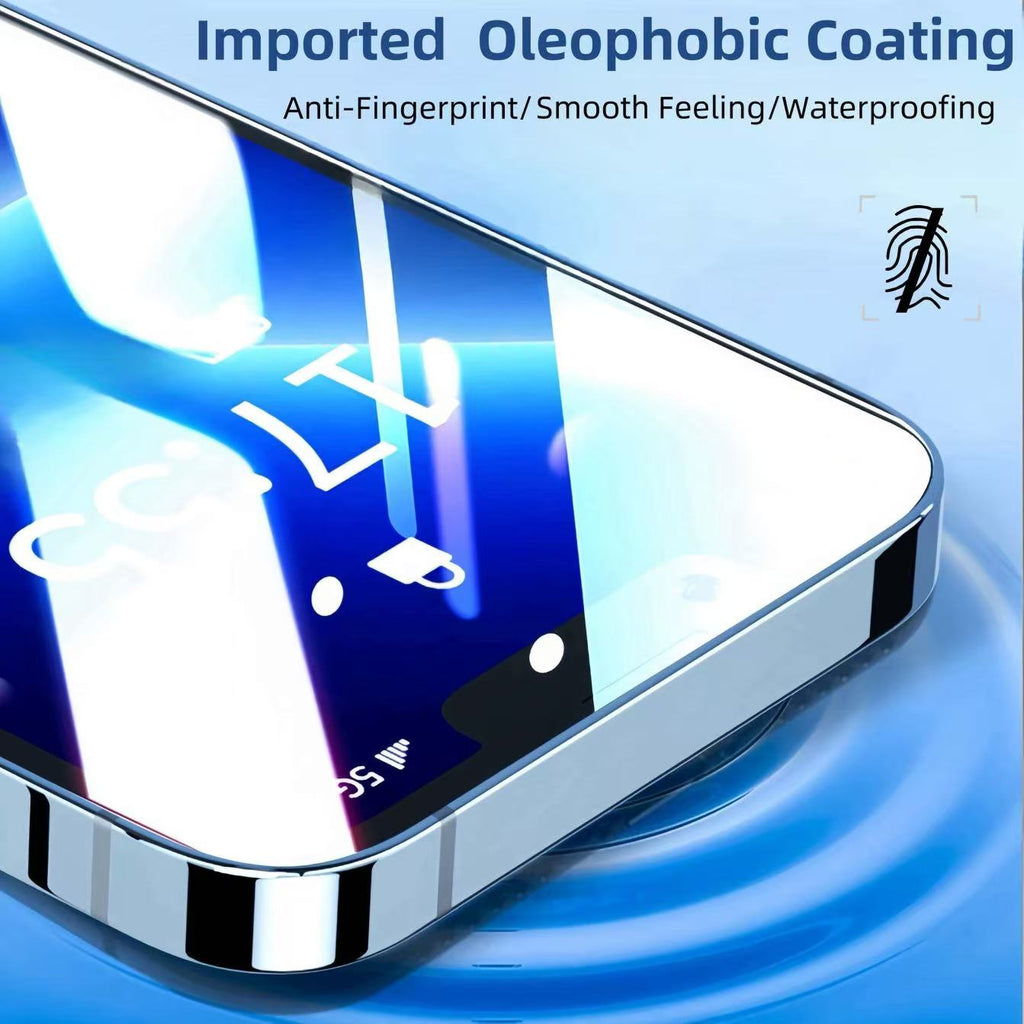 Film Protecteur en Verre Trempé HD pour iPhone 16 Pro Max, Sans Poussière, Verre de Haute Qualité, Positionnement Précis, Installation Facile