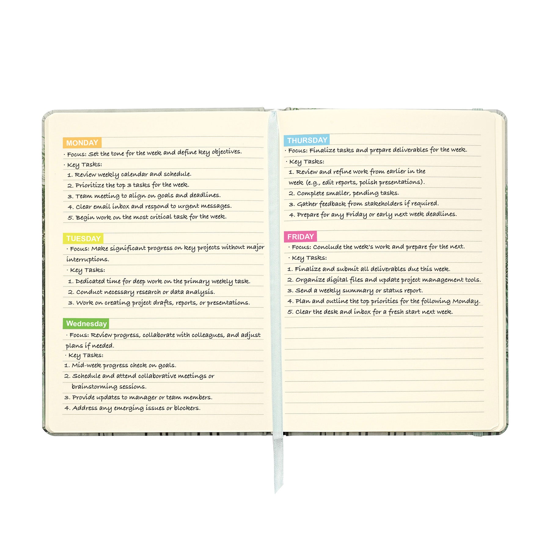 Jubiluu Carnet à couverture rigide en tissu, format A5, ligné, 96 feuilles intérieures, papier offset 100 g/m², marque‑page et élastique, coloris crème classique, pour écrire, l’école