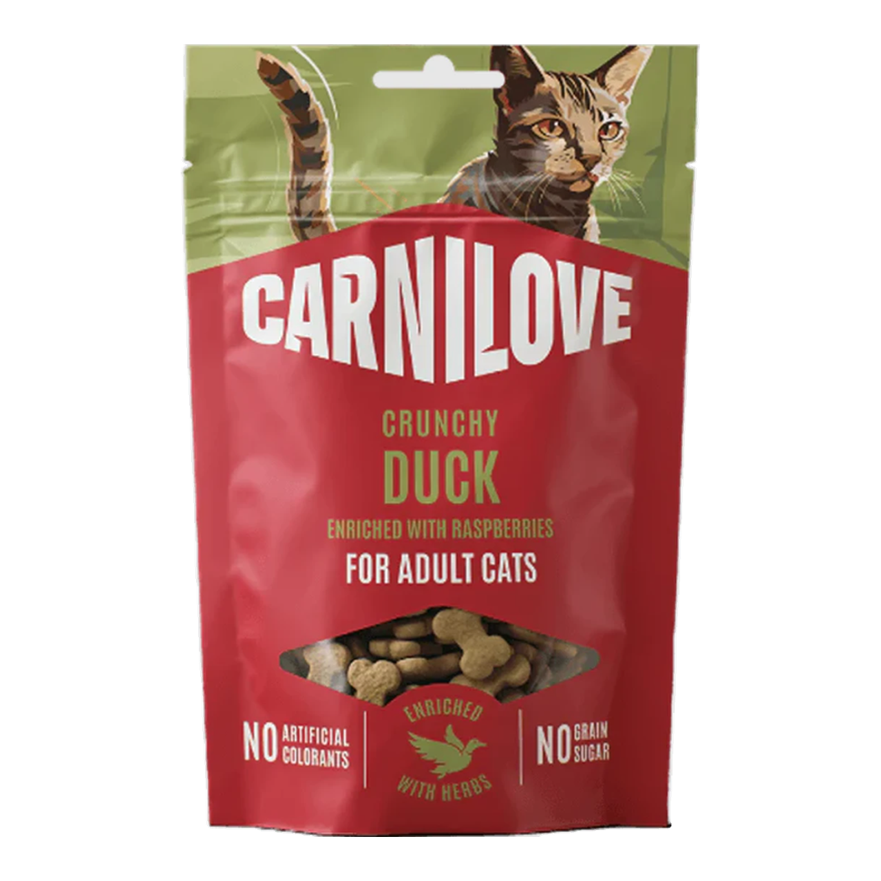 Carnilove Canard aux framboises - Croquette pour chat adulte - 50 g