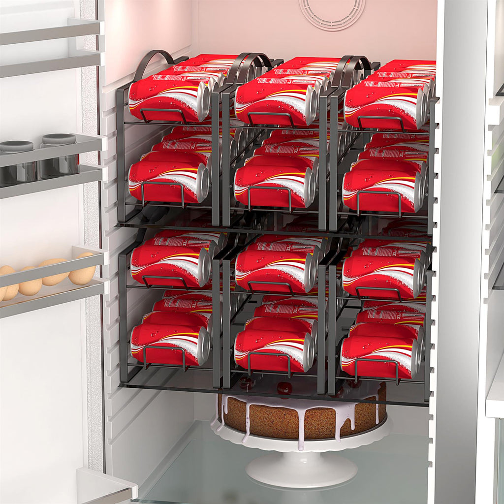 SRD Lot de 6 supports pour canettes de cola noirs, Soldes du Nouvel An, Meilleures idées cadeaux