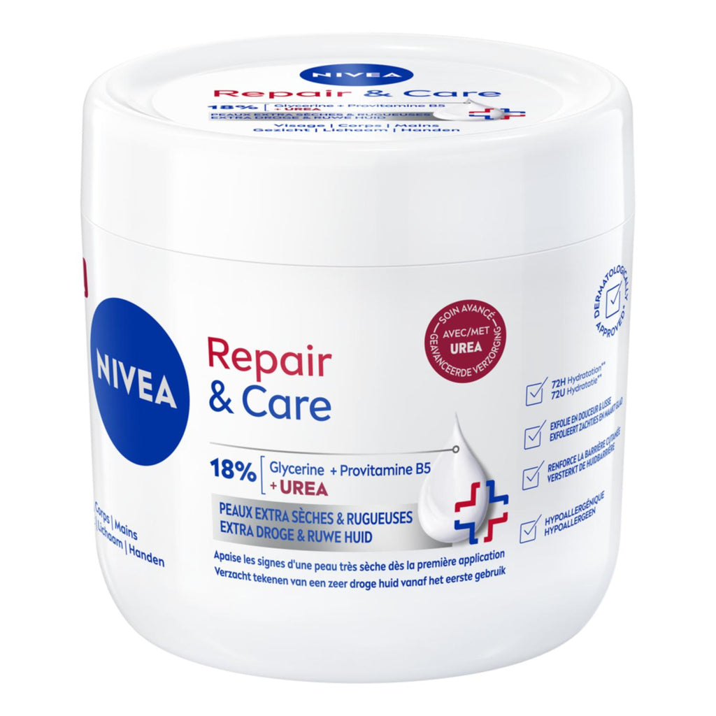 NIVEA Repair & Care Crème Multi‑Usages Urée Pot 400 ml