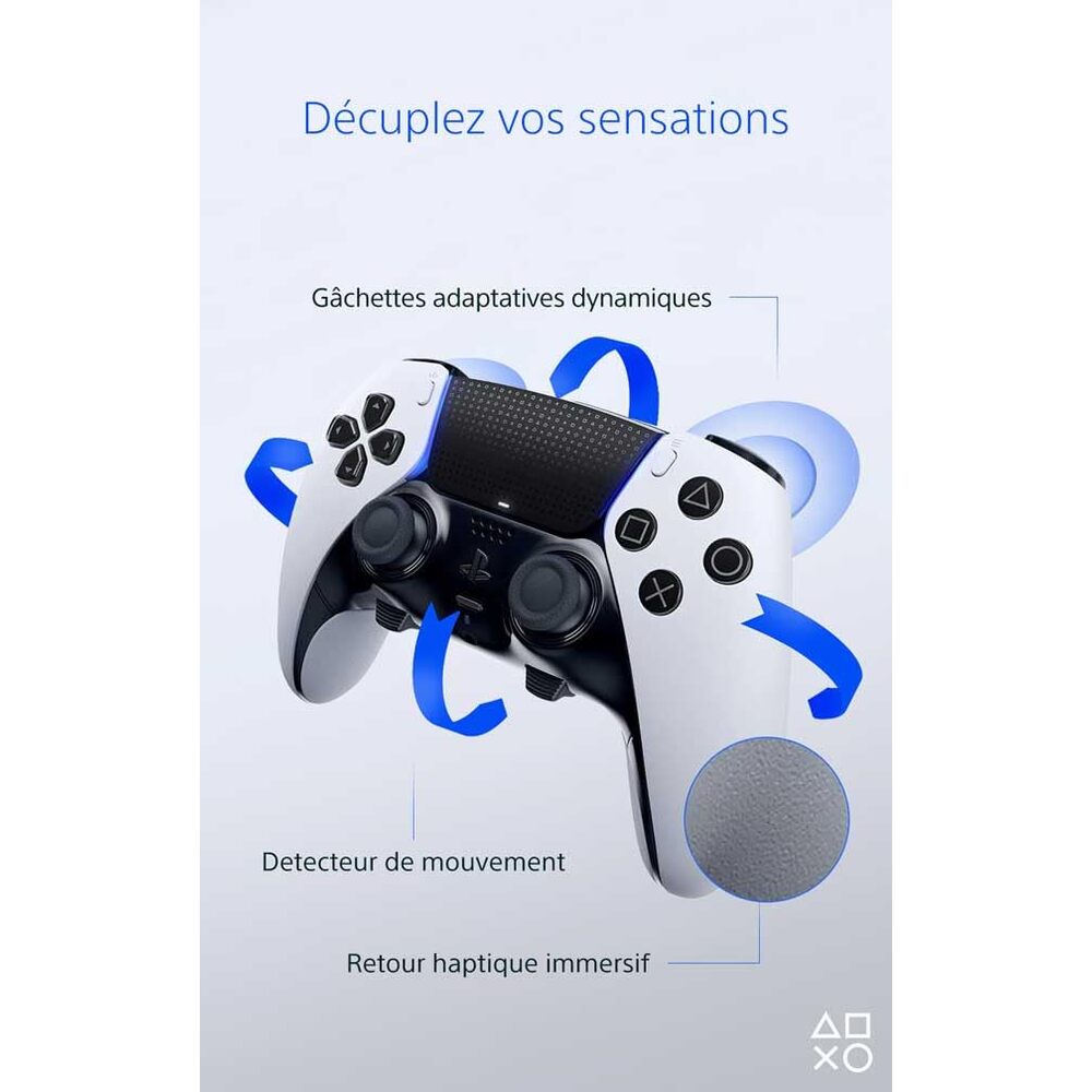 PlayStation Dualsense Edge Manette sans fil PS5 - Noir/Blanc