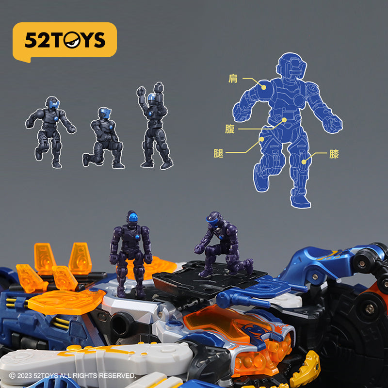 52TOYS BEASTBOX Série Scorpion Tempête Figurine Méca Transformable Tendance Décoration de Bureau Jouet de Collection À Partir de 14 Ans