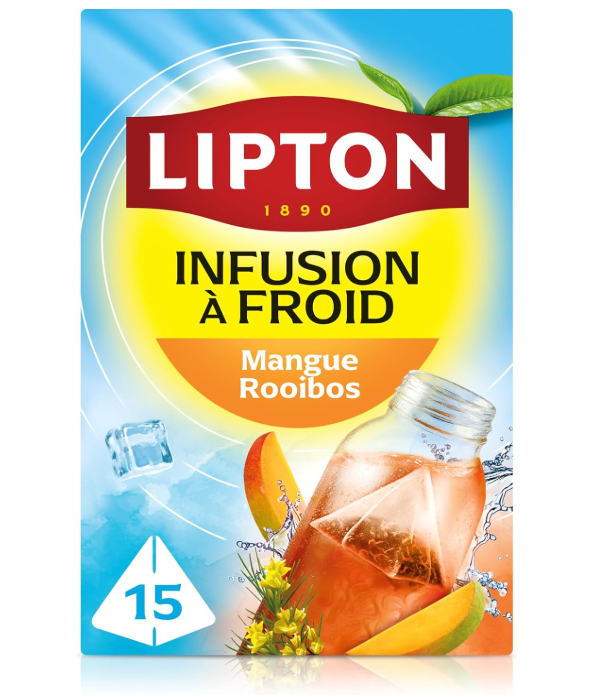 LIPTON Infuse à froid Mangue rooibos 15 sachets