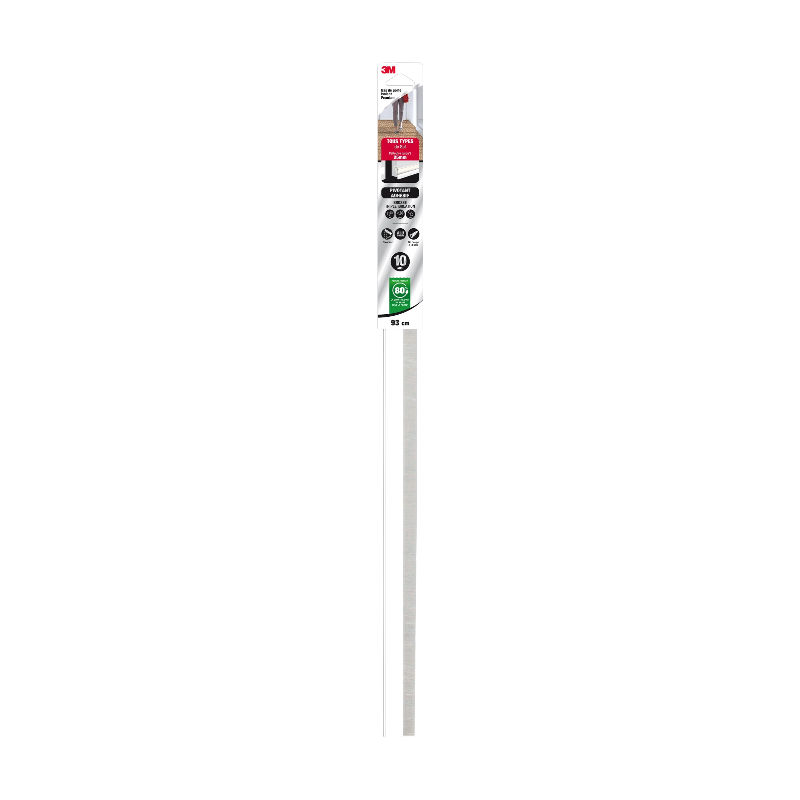 3M™ Bas de porte adhésif haut de gamme pour sol très irrégulier Blanc 0,93 m