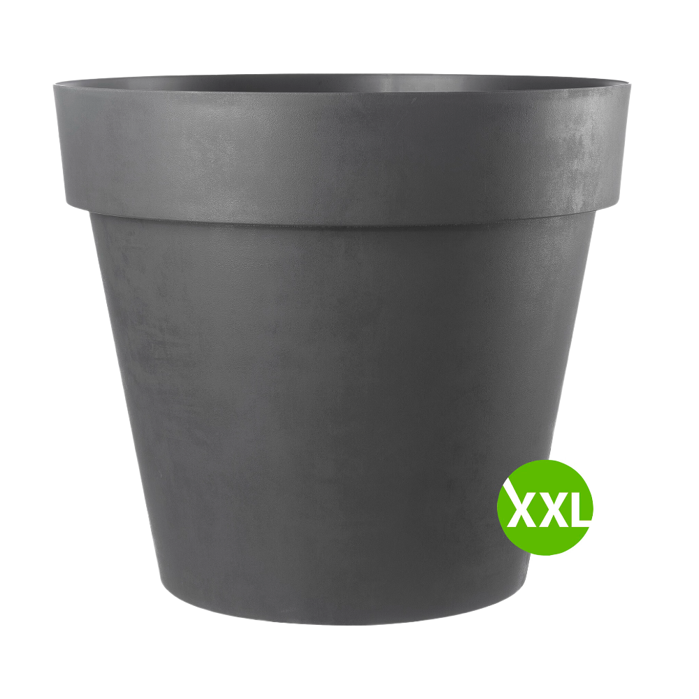 DEROMA Vaso Like R Anthracite Hauteur : 51,4 cm Largeur : 58 cm Profondeur : 58 cm