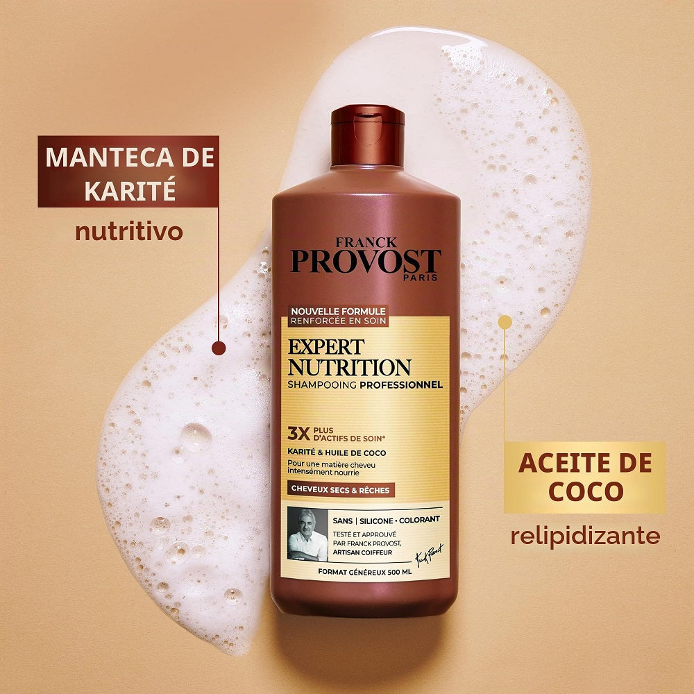 Franck Provost Paris Expert Nutrition Shampooing Nourrissant Professionnel, 500 ml