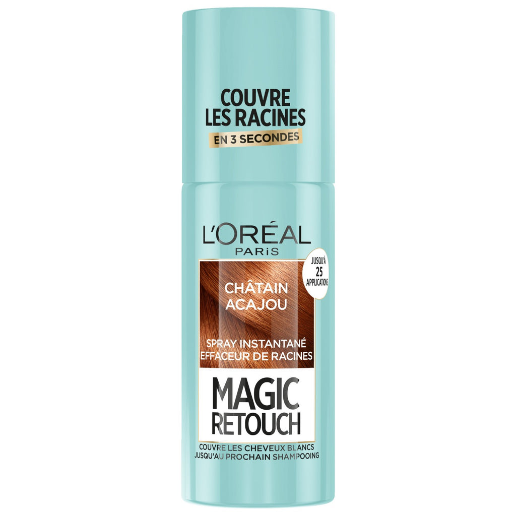 L'OREAL PARIS Magic Retouch Spray Correcteur de Racines Instantané Châtain 75 ml Lot de 2