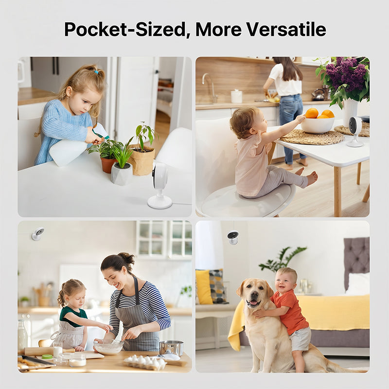 ZOSI Caméra WiFi intérieure C688 1080P, mini caméra de sécurité à dôme, caméra de sécurité pour la maison, surveillance pour personne âgée, bébé, chien et animal de compagnie