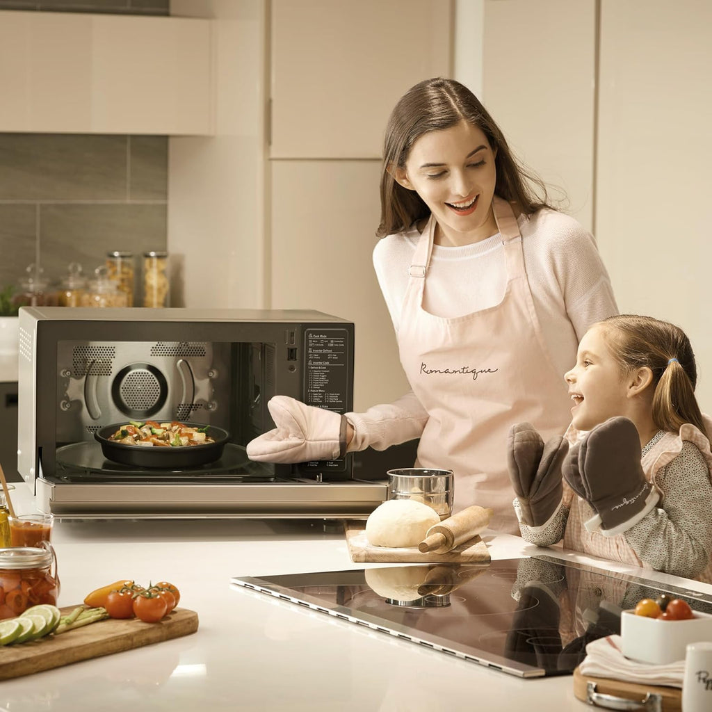 LG MJ3965ACS Micro-ondes combiné en acier inoxydable - 39L - Noir