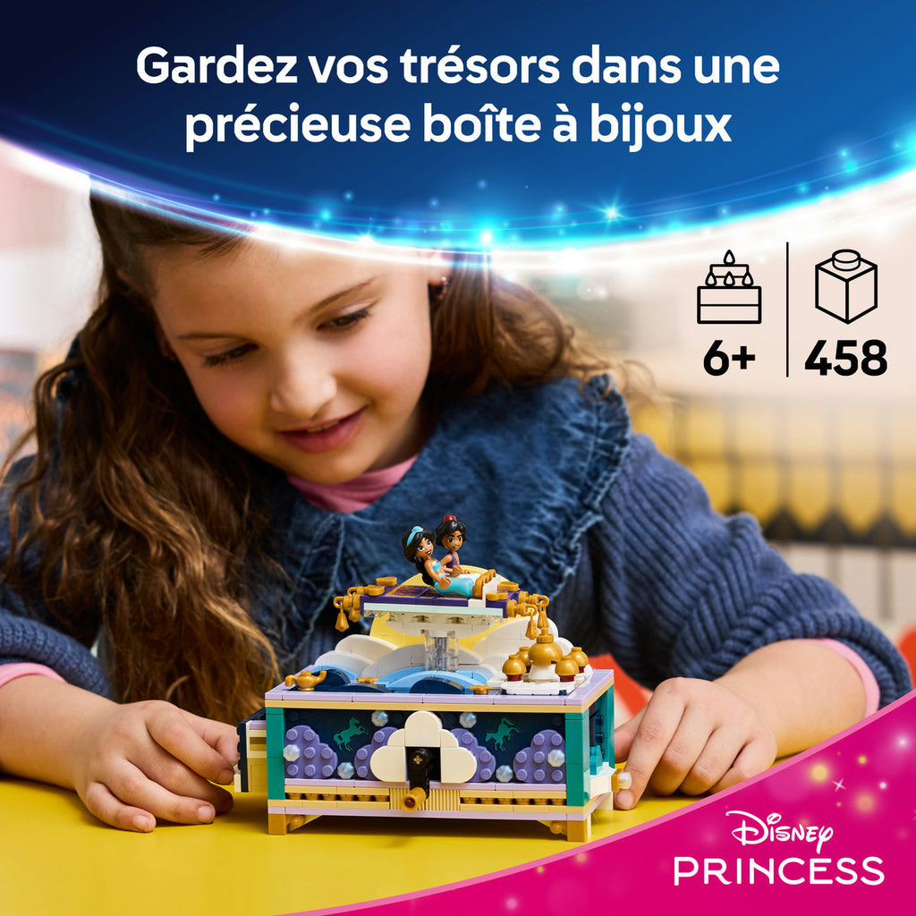 LEGO Disney Princess 43295 La boîte à bijoux de Jasmine