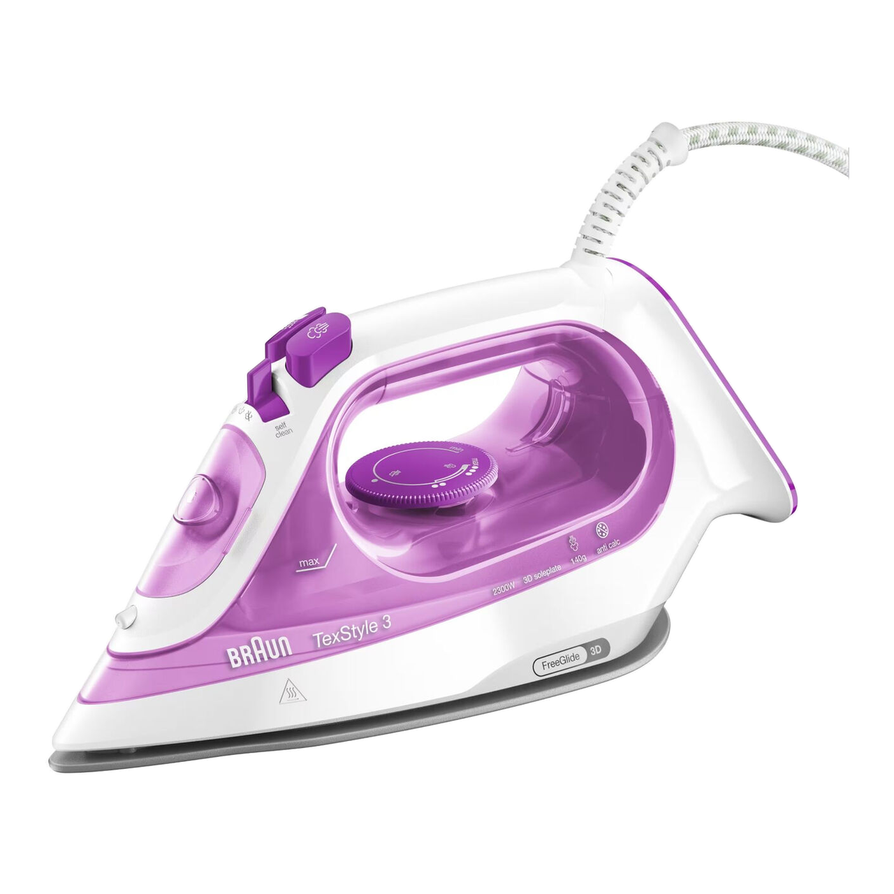 BRAUN TexStyle 3, Fer à Repasser Vapeur, SI3030PU, Violet