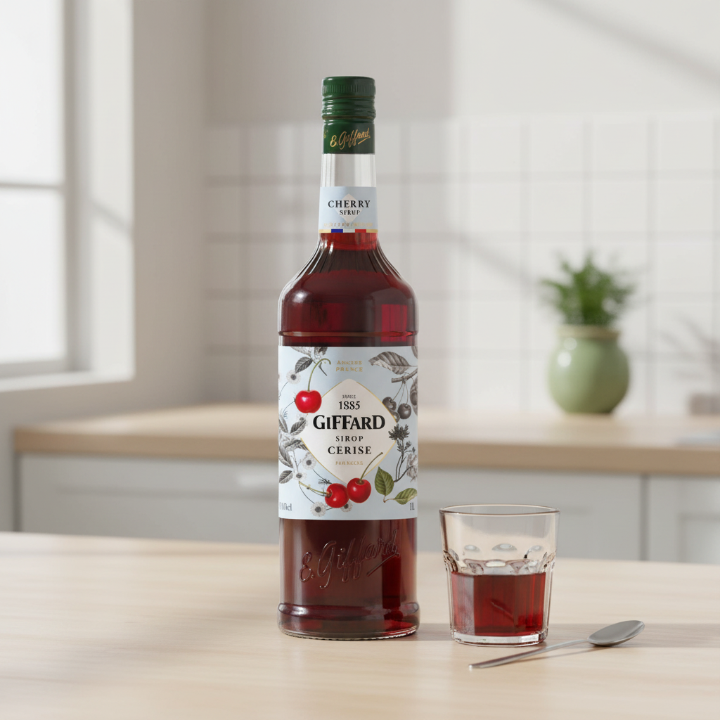 GIFFARD Sirop de cerise pur sucre - 1 L