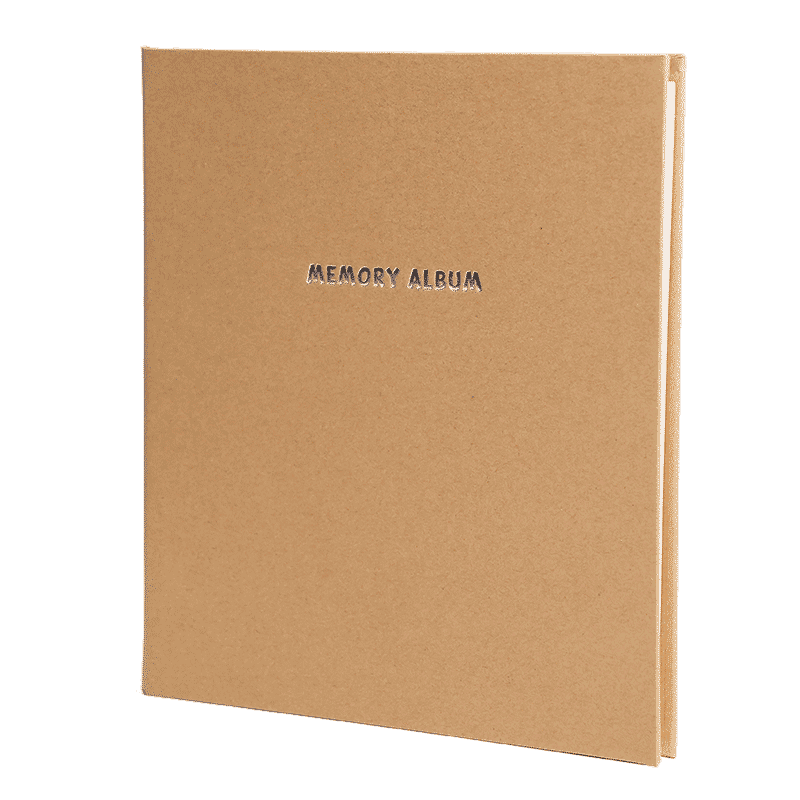 KODAK Album photo 20 pages adhésives avec couverture en papier kraft format 23,5 x 27 cm