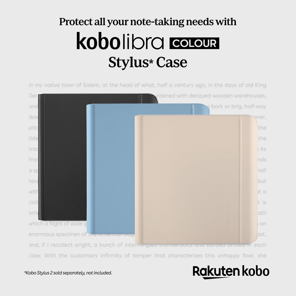 Kobo Étui porte-Stylet pour Kobo Libra Colour - Bleu nuit