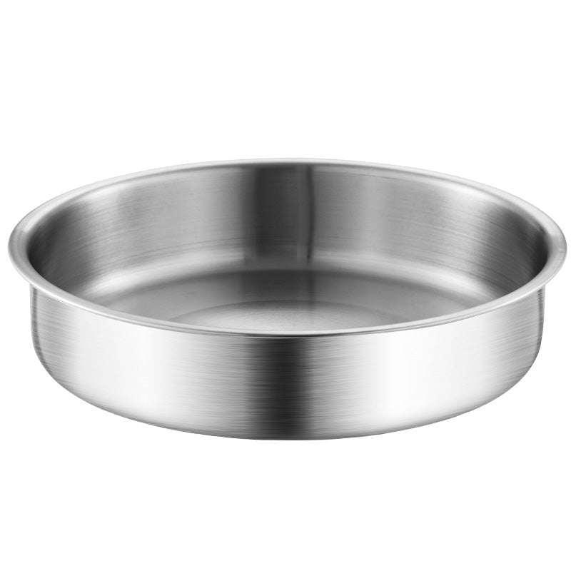 Maxcook Plat profond en acier inoxydable 304, non toxique et incassable - Ø 20 cm
