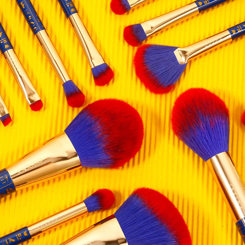 DOCOLOR Kit de 19 pinceaux de maquillage - Thème Égypte