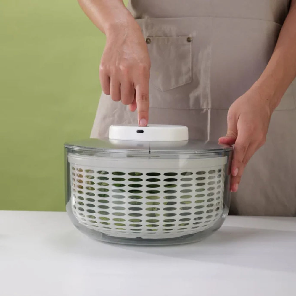 BELISSAM Essoreuse à salade électrique avec recharge USB-C 24 cm - 6 L