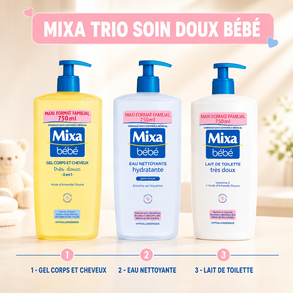 Mixa Trio Soin Doux Bébé
