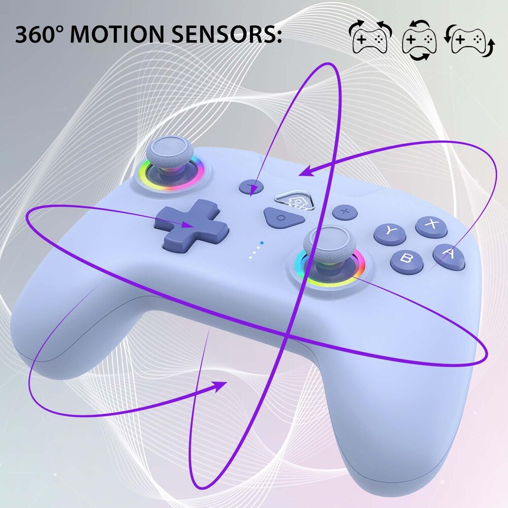 SUBSONIC Manette sans fil avec LED pour Switch et Switch Lite, Bleu