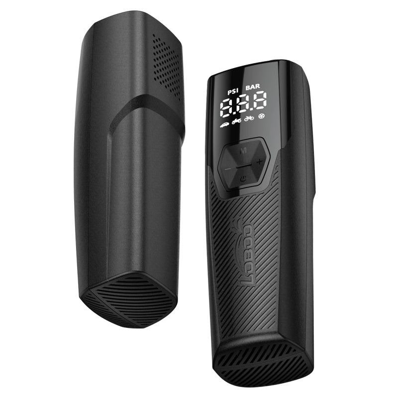LOBOO CP06 compresseur d'air portable | gonfleur de pneus 5000 mAh, batterie externe et lumière LED (150 PSI)