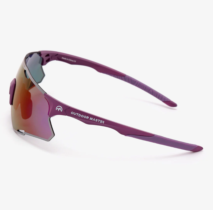 OutdoorMaster LARK SV Lunettes de cyclisme polarisées Violet nuit