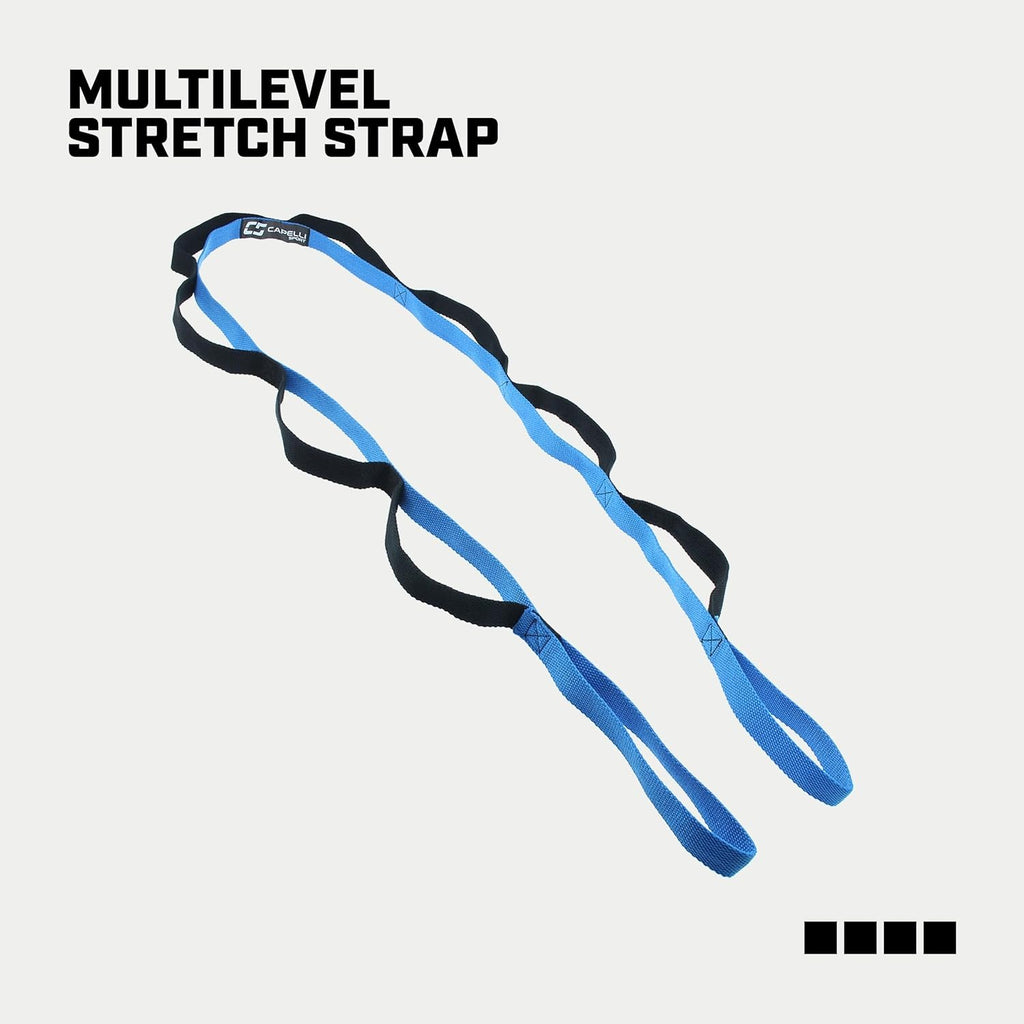 Ceinture d'étirement multi-niveaux 8 boucles Flexibilité, équilibre et étirement des jambes - styles multiples pour yoga, ballet Informations de marque en option : nom de la marque source : Capelli Sport nom de la marque cible : Capelli Sport