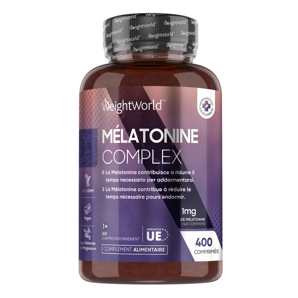 WeightWorld Complexe de mélatonine 1 mg 400 comprimés
