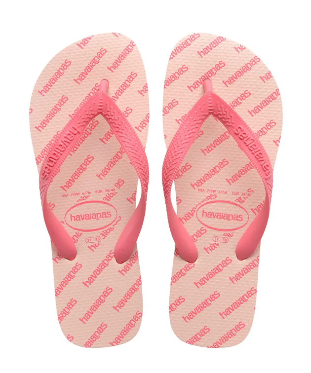 HAVAIANAS Top Logomania Essential Tongs Ballet Rose