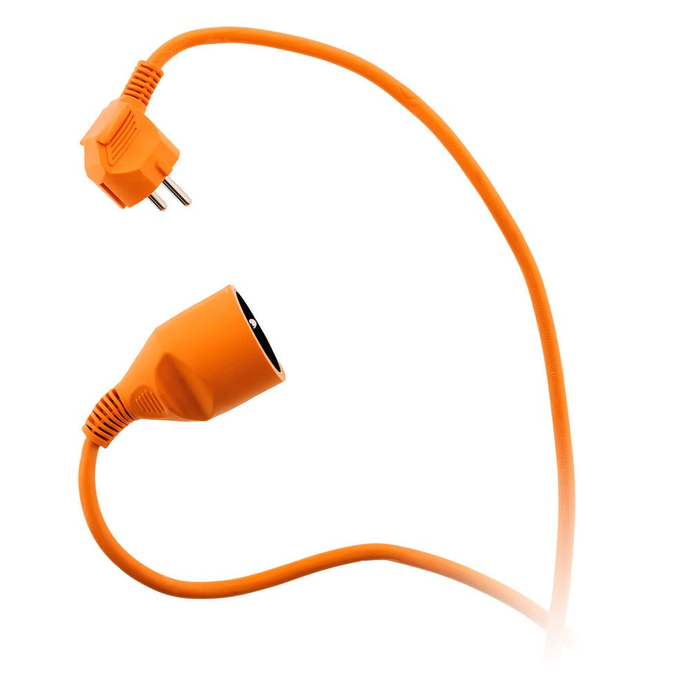 Zenitech Rallonge électrique de jardin 16 A - HO5VV-F - 3G1,5 mm² - 2 pôles + terre - 45 m - Orange