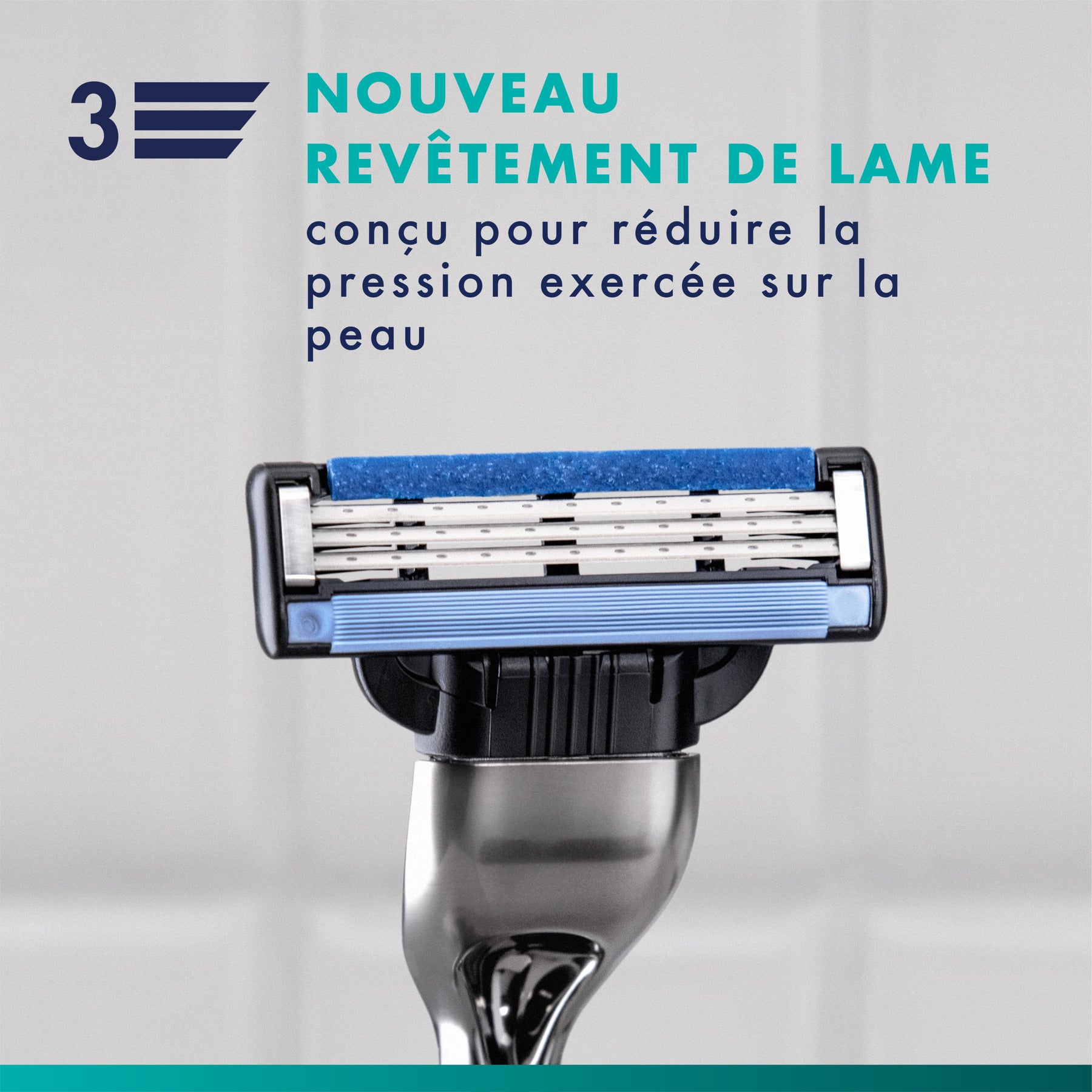 Gillette Mach3 Recharges De Lames De Rasoir pour Homme, À 3 Lames, 6 Recharges De Lames, Lames Plus Résistantes Que L’Acier
