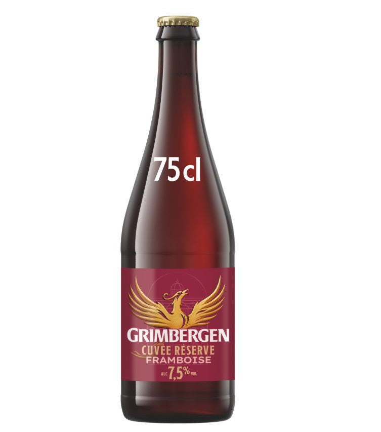GRIMBERGEN Bière d'abbaye Cuvée Reserve Framboise 7,5° 75 cl