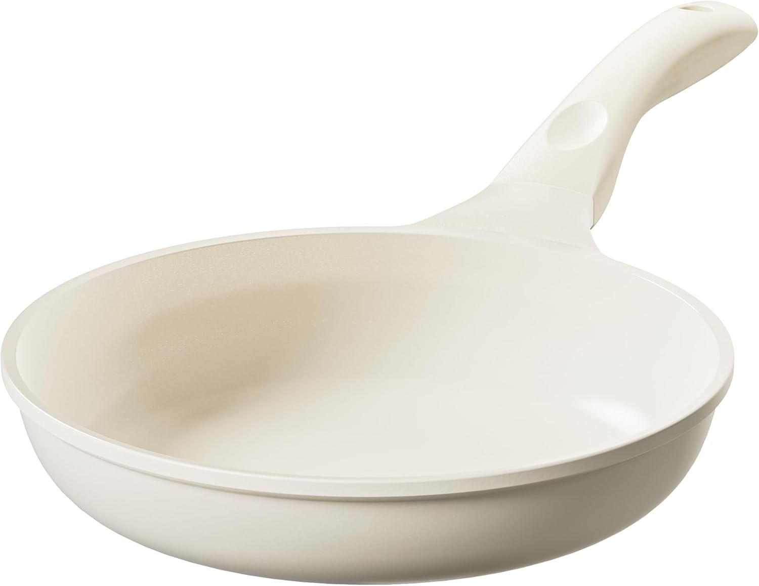 Redchef Série Starlight Poêle à frire en céramique 24 cm, Extérieur et intérieur blancs