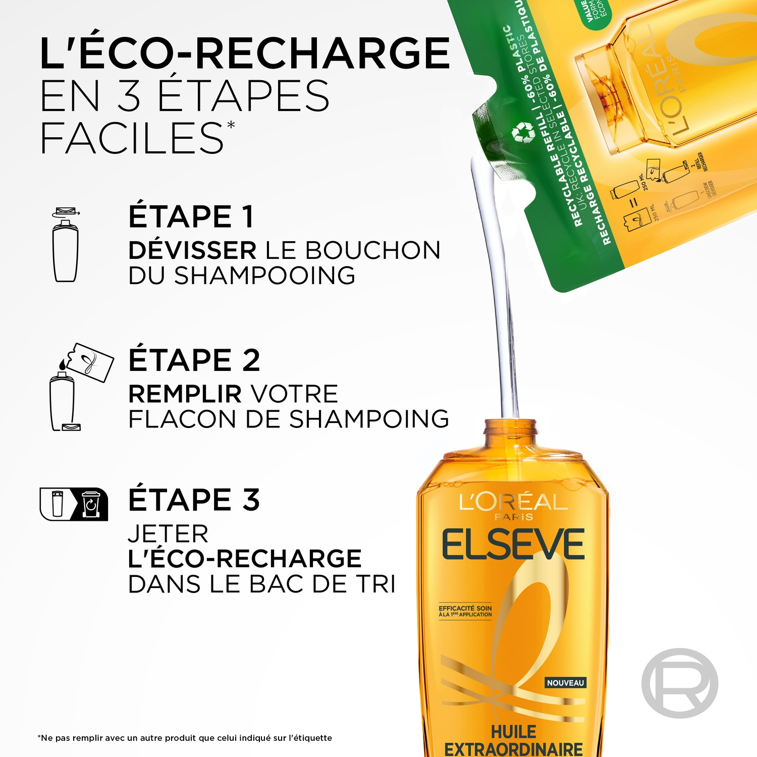 L'Oréal Paris Elsève Huile extraordinaire Shampooing nourrissant pour cheveux secs - 250 ml