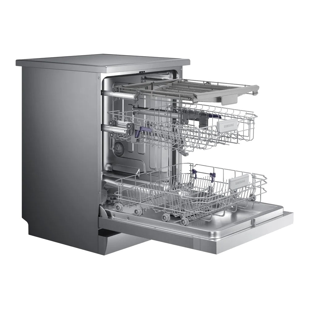 Samsung DW60M6050FS Lave-vaisselle pose libre avec 7 programmes gris - 14 couverts