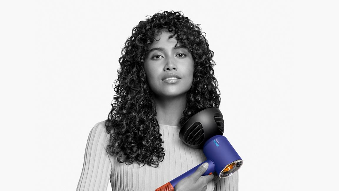 Dyson Supersonic Nural HD16 Sèche-cheveux professionnel ionique, 1600 W, 4 réglages de chaleur, 3 réglages de vitesse, avec accessoires, Bleu Periwinkle/Bleu Topaze, Prise UK
