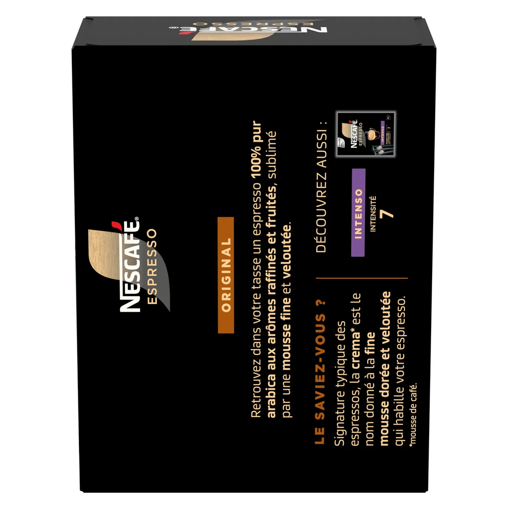 NESCAFE ESPRESSO Café pur Arabica 25 sticks 45 g