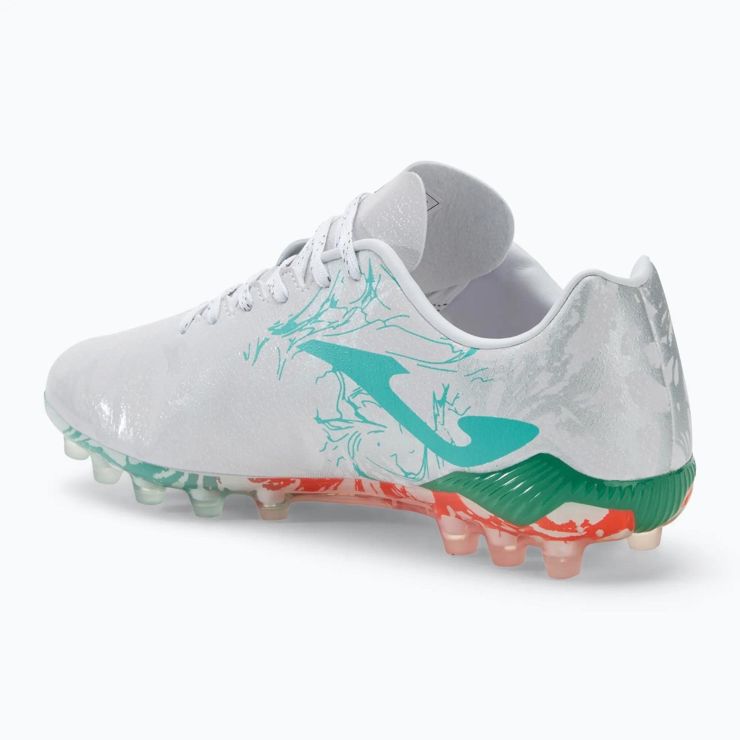 JOMA Chaussures de football Supercopa 24 pour gazon artificiel AG Blanc/Turquoise 42.5
