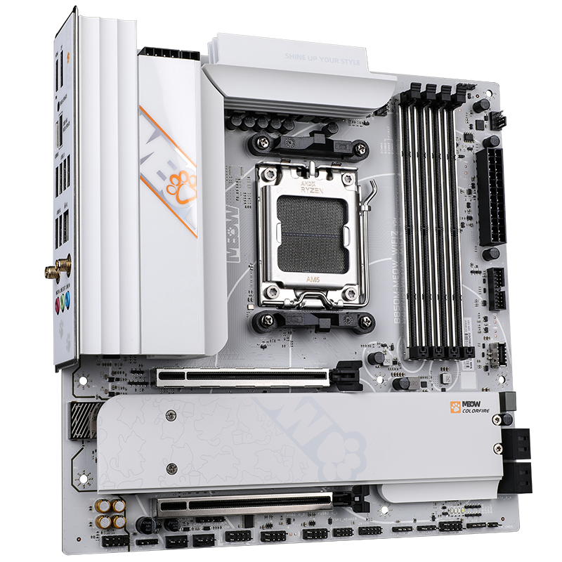 COLORFUL COLORFIRE B850M-MEOW WIFI7 V14 Carte mère, format M-ATX