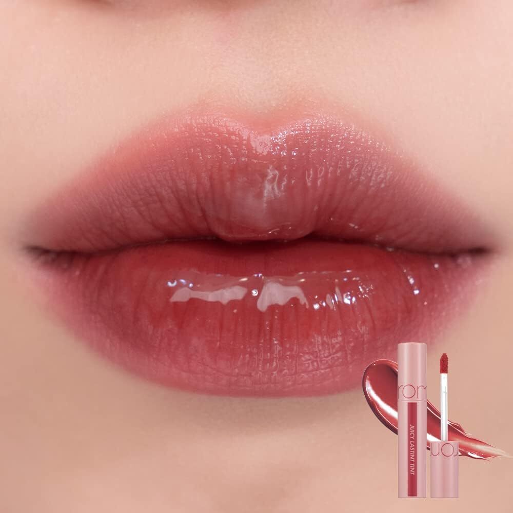 rom&nd Juicy Lasting Tint Encre à lèvres longue tenue #Bare Juicy, teinte 24 Peeling Angdoo -5,5 g