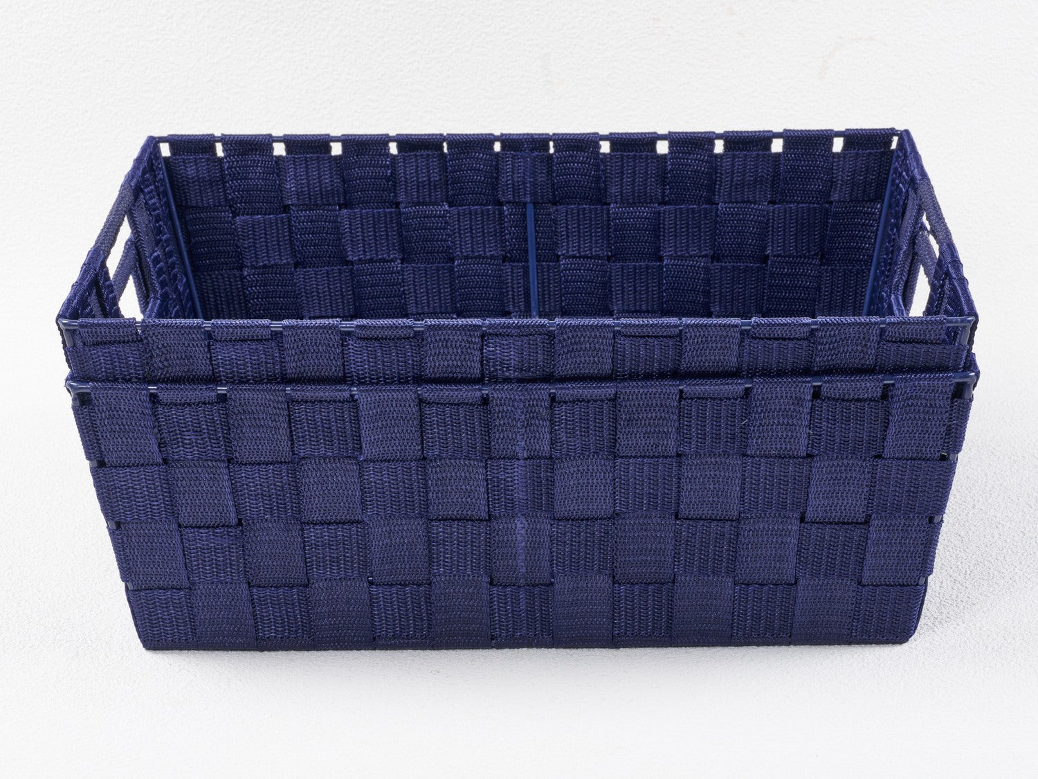 KEVAHOME Kevahome Lot de 2 paniers de rangement tressés bleu foncé - 38 x 33 x 12,5 cm