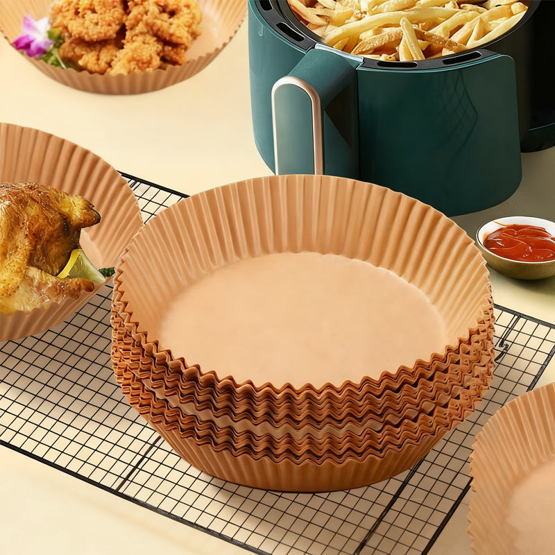 BJ Papier Cuisson pour Friteuse à Air 16cm - Lot de 100 Pièces