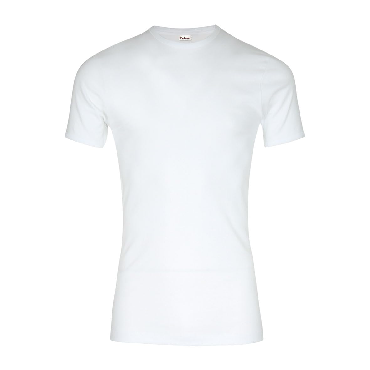 EMINENCE T-shirt à col rond coton pur premium, blanc, S