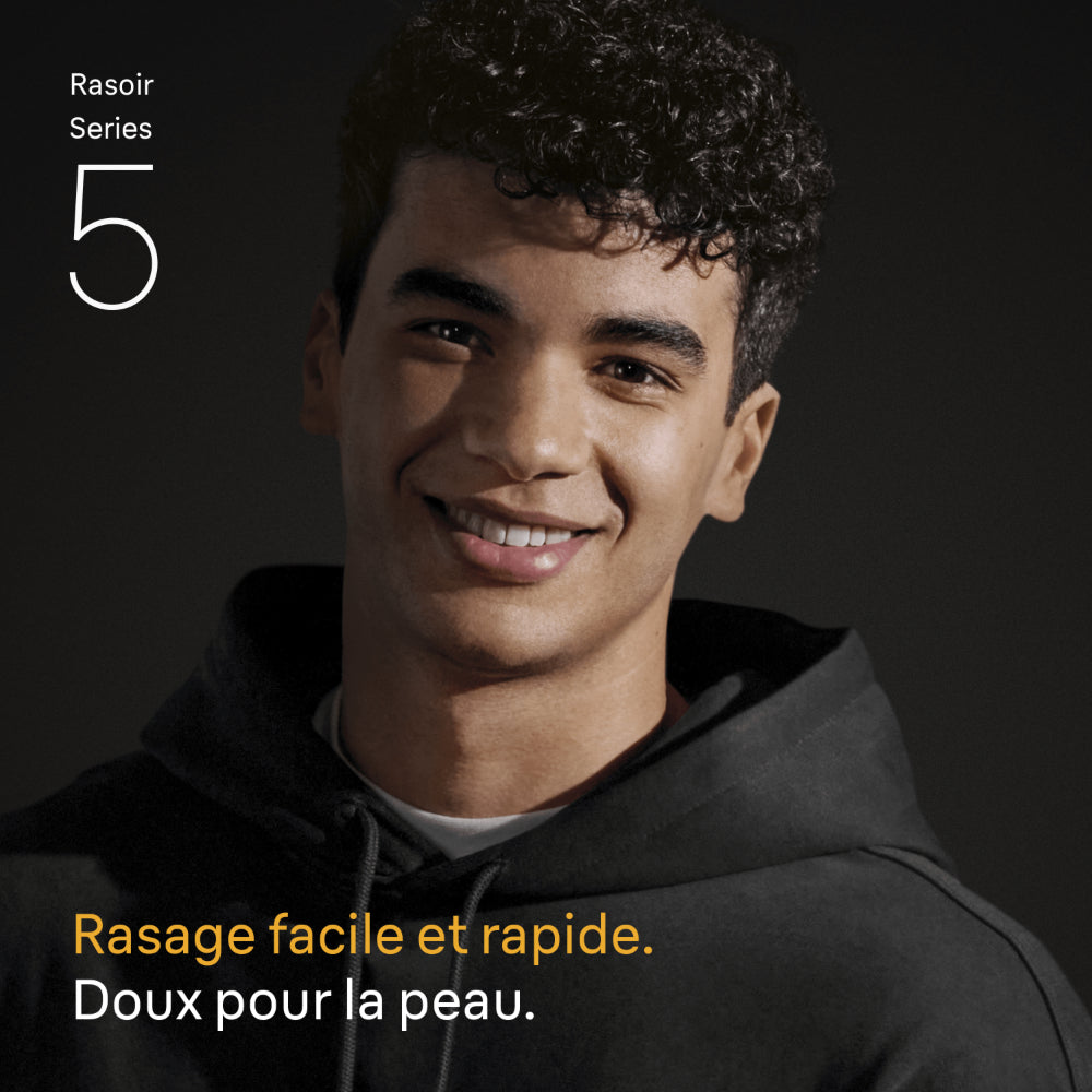 Braun Series 5 52-N1200s - Rasoir Électrique à Grille Rechargeable avec Tondeuse de Précision - 100 % Étanche - Noir