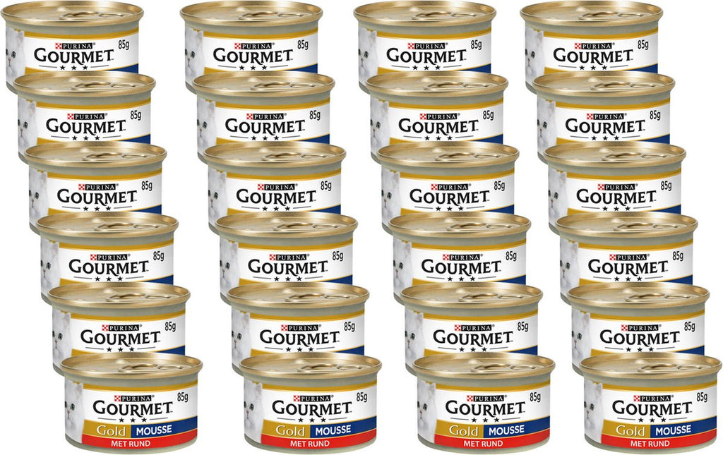 Gourmet Aliment humide premium pour chat au bœuf 24 x 85 g
